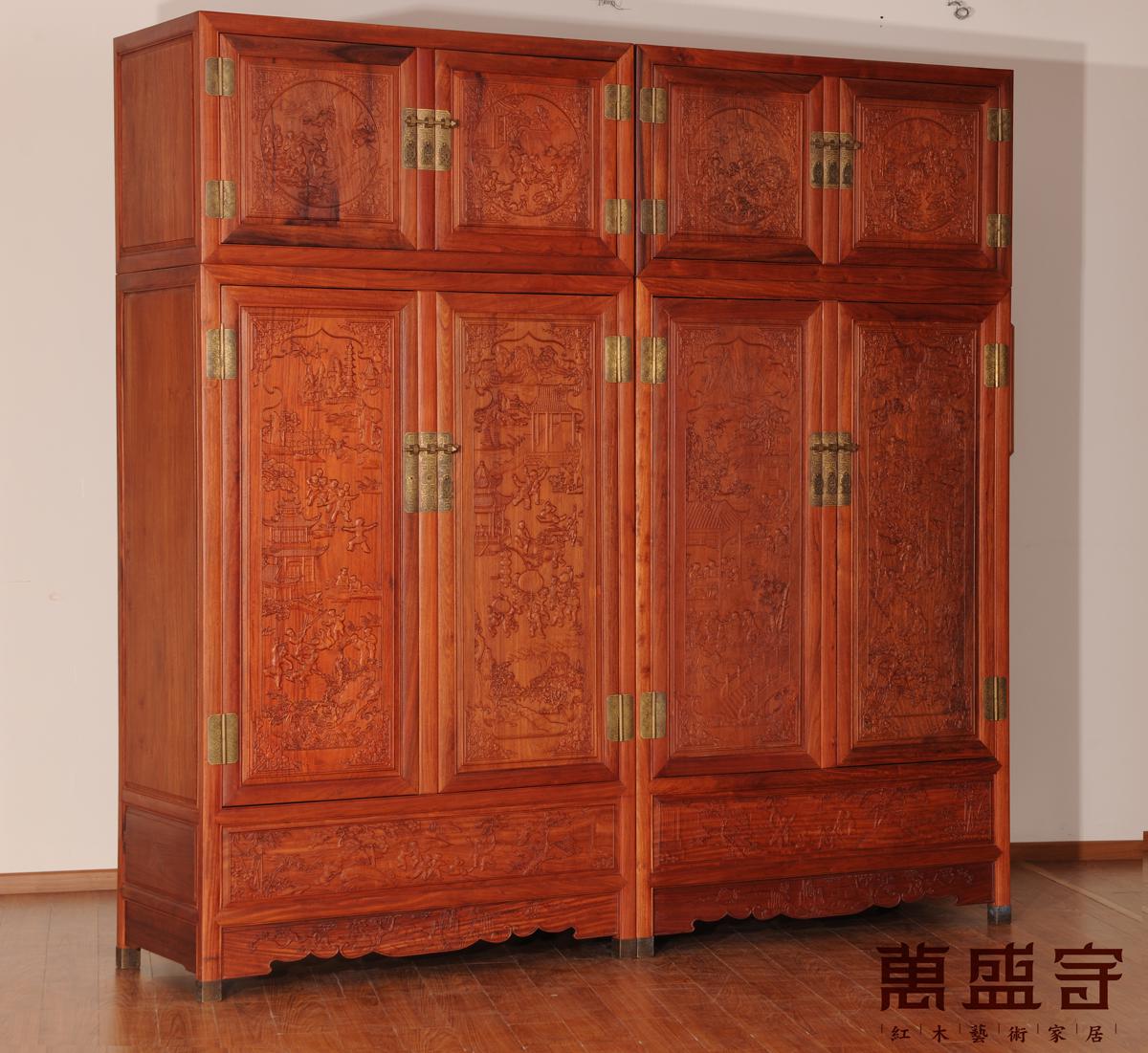 緬花百子箱柜